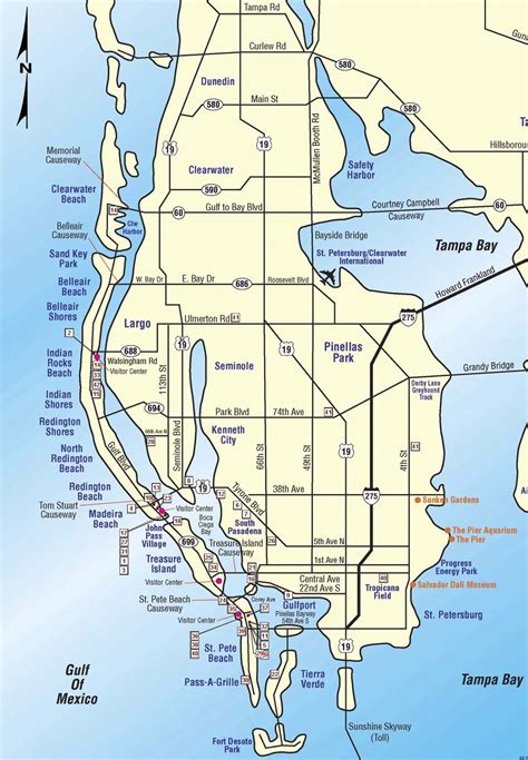 belleair beach florida map.